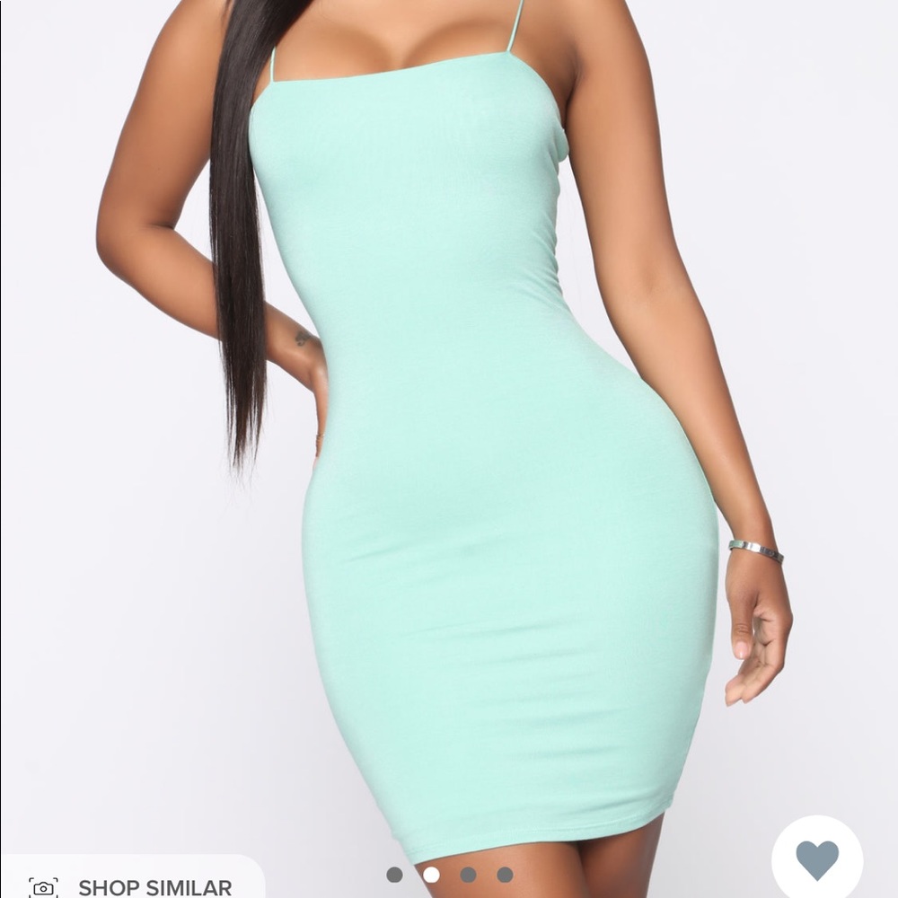 Fashion Nova Kiki Mini Dress Mint